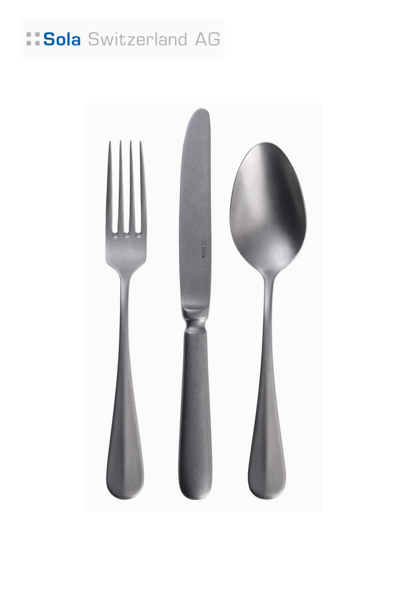 GRAPHITE CRYSTAL Tabletop set | 2 place settings | 16 items included