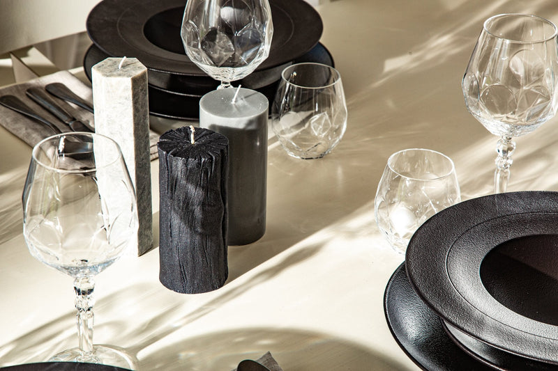 OBSIDIAN CRYSTAL Tabletop Set | 4 place settings | 32 items included