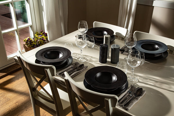 OBSIDIAN CRYSTAL Tabletop Set | 2 place settings | 16 items included