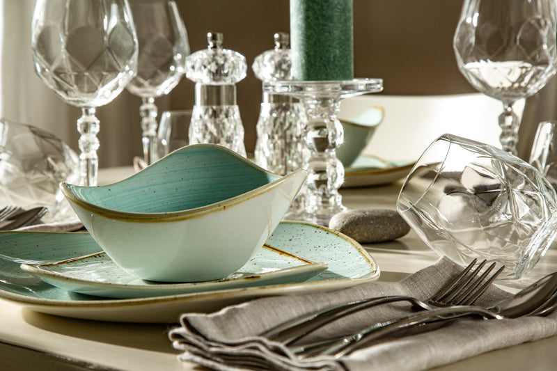 TURQUOISE SEASIDE Tabletop Set | 4 place settings | 32 items included