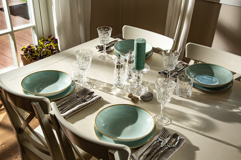 AQUAMARINE Tabletop set | 2 place settings | 14 items included