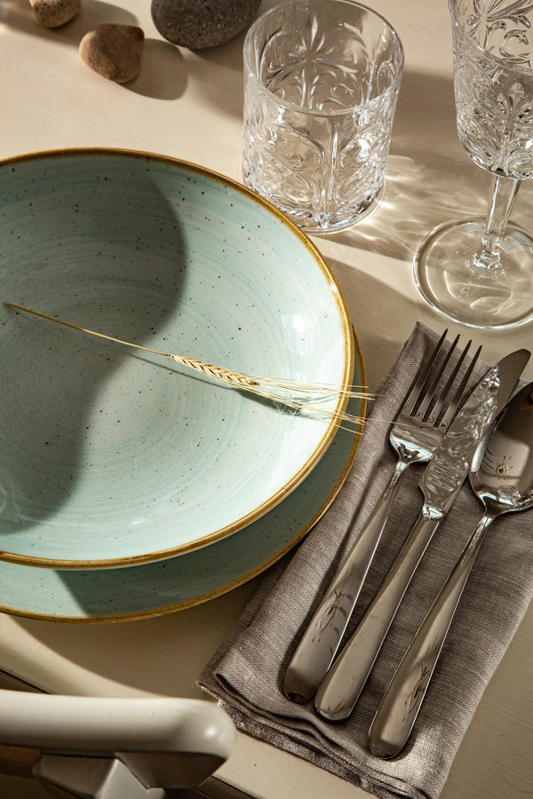 AQUAMARINE Tabletop set | 2 place settings | 14 items included